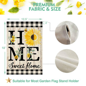 ORTIGIA burlap rustic flag adds farmhouse warmth outdoors