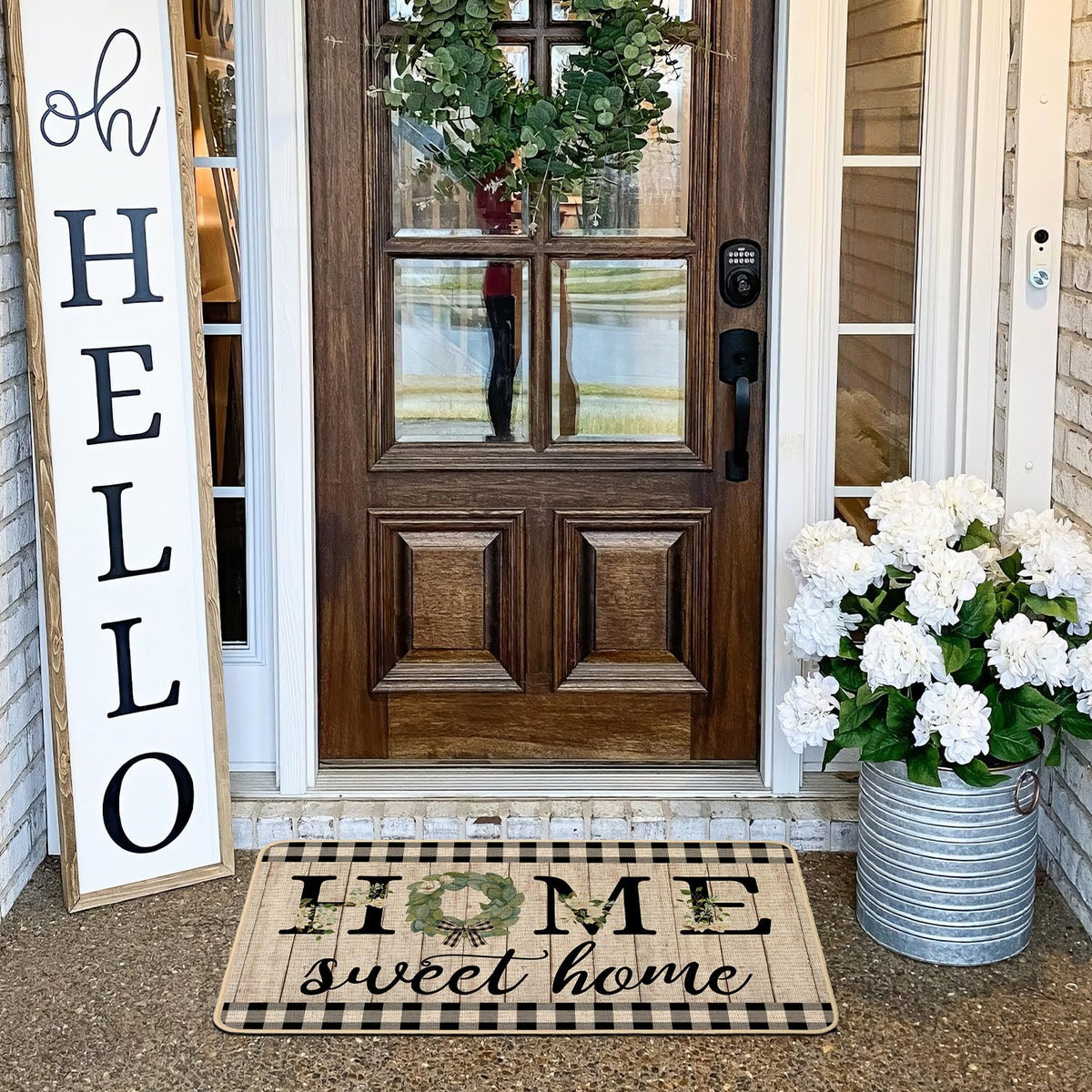 ORTIGIA easy-to-clean burlap doormat for hassle-free maintenance.
