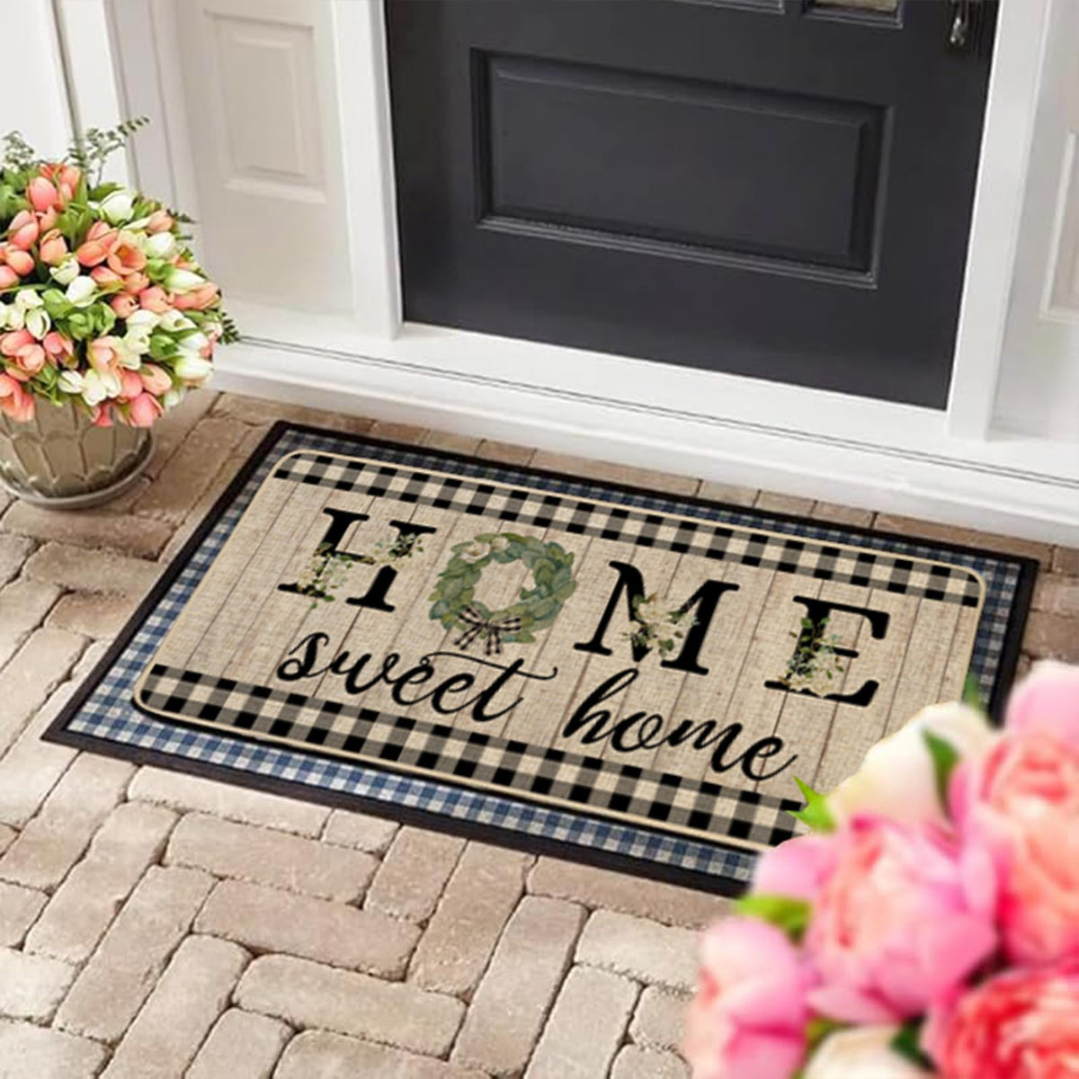 ORTIGIA entry mat for indoor-outdoor use keeps floors clean and welcoming.