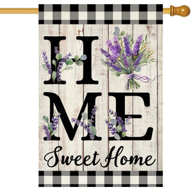 ORTIGIA lavender floral flag sleeve-top display adds seasonal charm for outdoor spaces