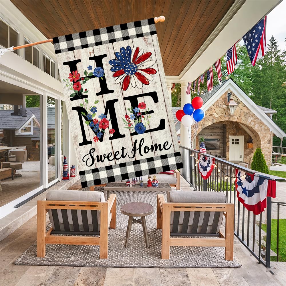 ORTIGIA mini patriotic flag 12.5x18 for porch or mailbox.