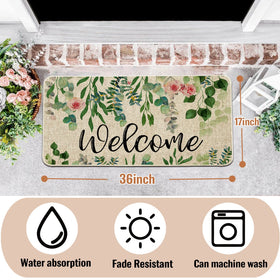 ORTIGIA Welcome Outdoor Doormat outdoor entry suitable for porch or yard
