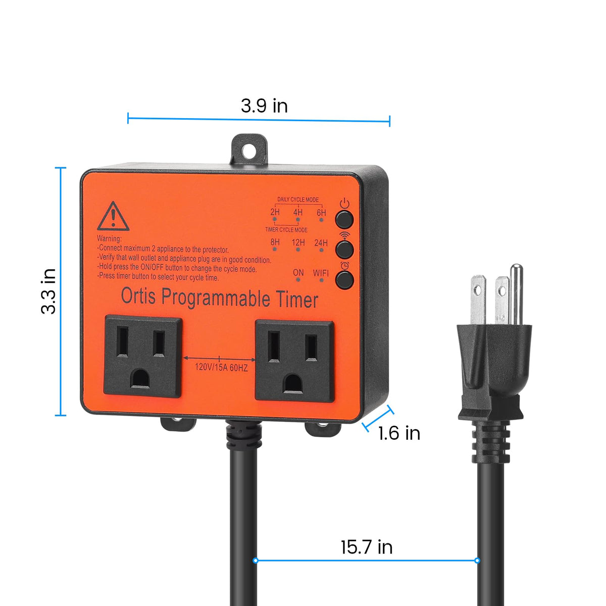 Ortis app remote control supports convenient on/off and energy awareness.