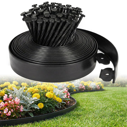 Ortusium garden edging kit clearly defines lawn borders for a neat yard.