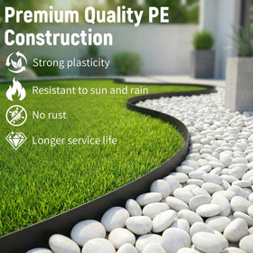Ortusium HDPE material close-up shows UV resistance and durability.