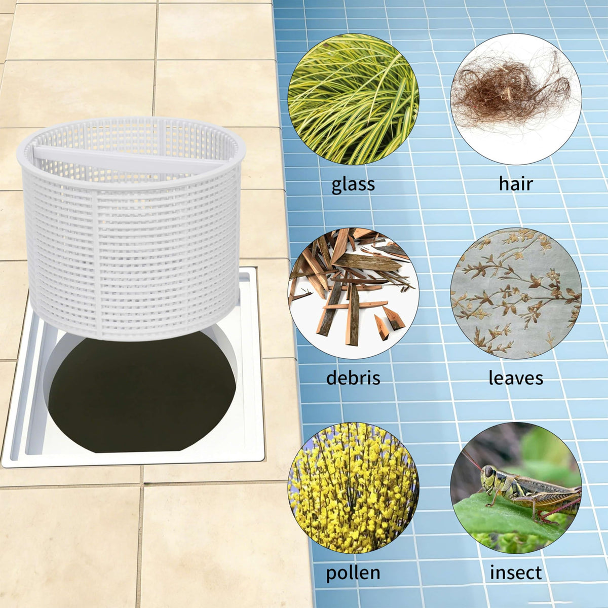 ORTVS standard 7-inch basket fits Hayward systems reliably.