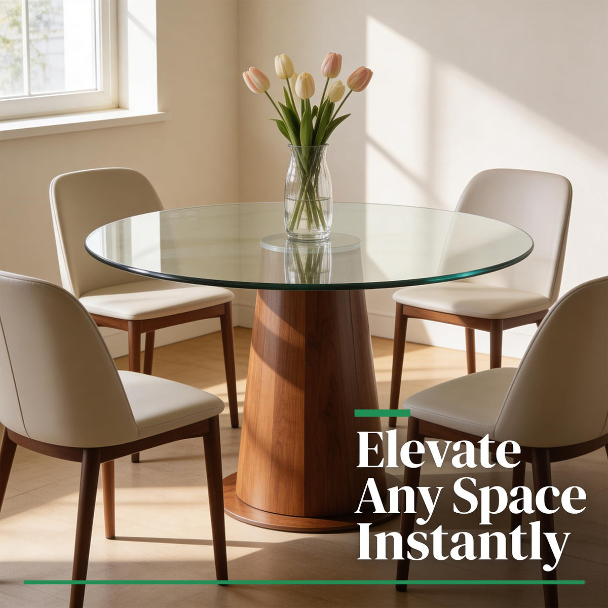 Orviana easy-clean glass top stays clear with minimal effort.