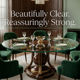 ORVIANA versatile 42-inch top suitable for coffee or end tables.