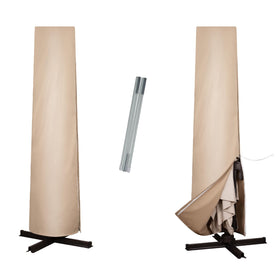 ORYNTREX patio umbrella cover fitting 9-13 ft cantilever umbrellas for outdoor protection