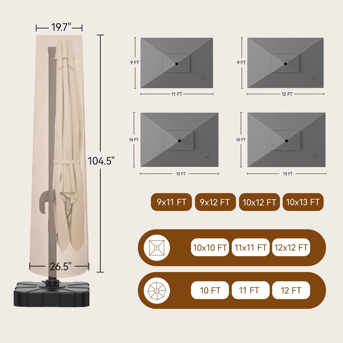 ORYNTREX easy-zip design simplifies covering without ladders