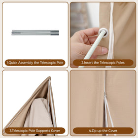 ORYNTREX telescopic hook rod reaches canopy without climbing