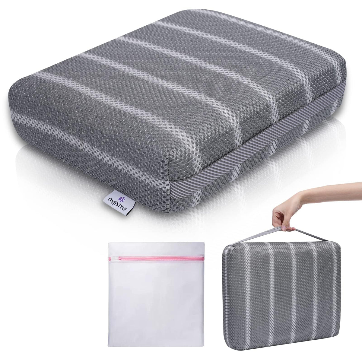 OS OMYSTYLE hot tub pillow top view showing cozy cushioning for immersive soaks
