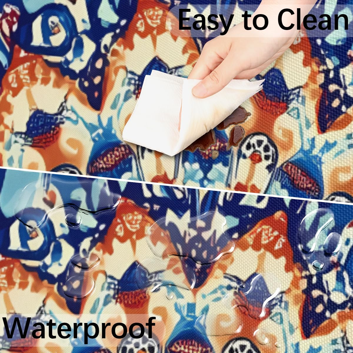OSAM SPACE waterproof and oil-proof tablecloth protects outdoor surfaces