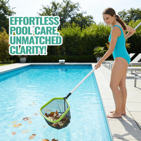 OSAMEDA pool skimmer net multi-use cleaner for pools, ponds, and more.