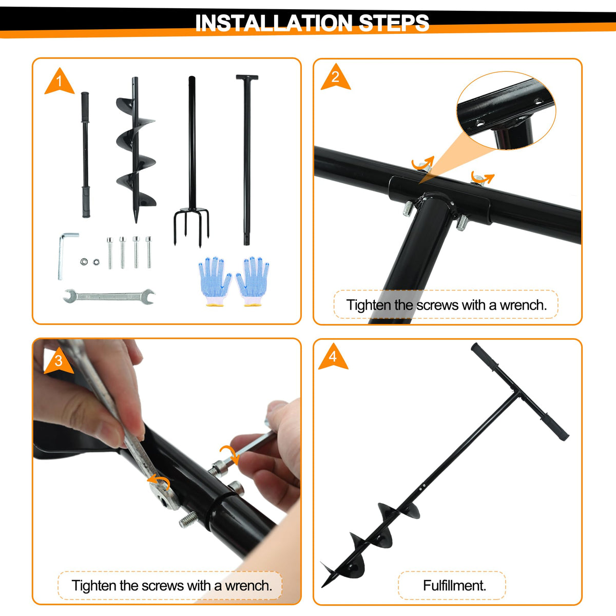 Oscorna eco-friendly manual tool requires no fuel for gardening tasks.