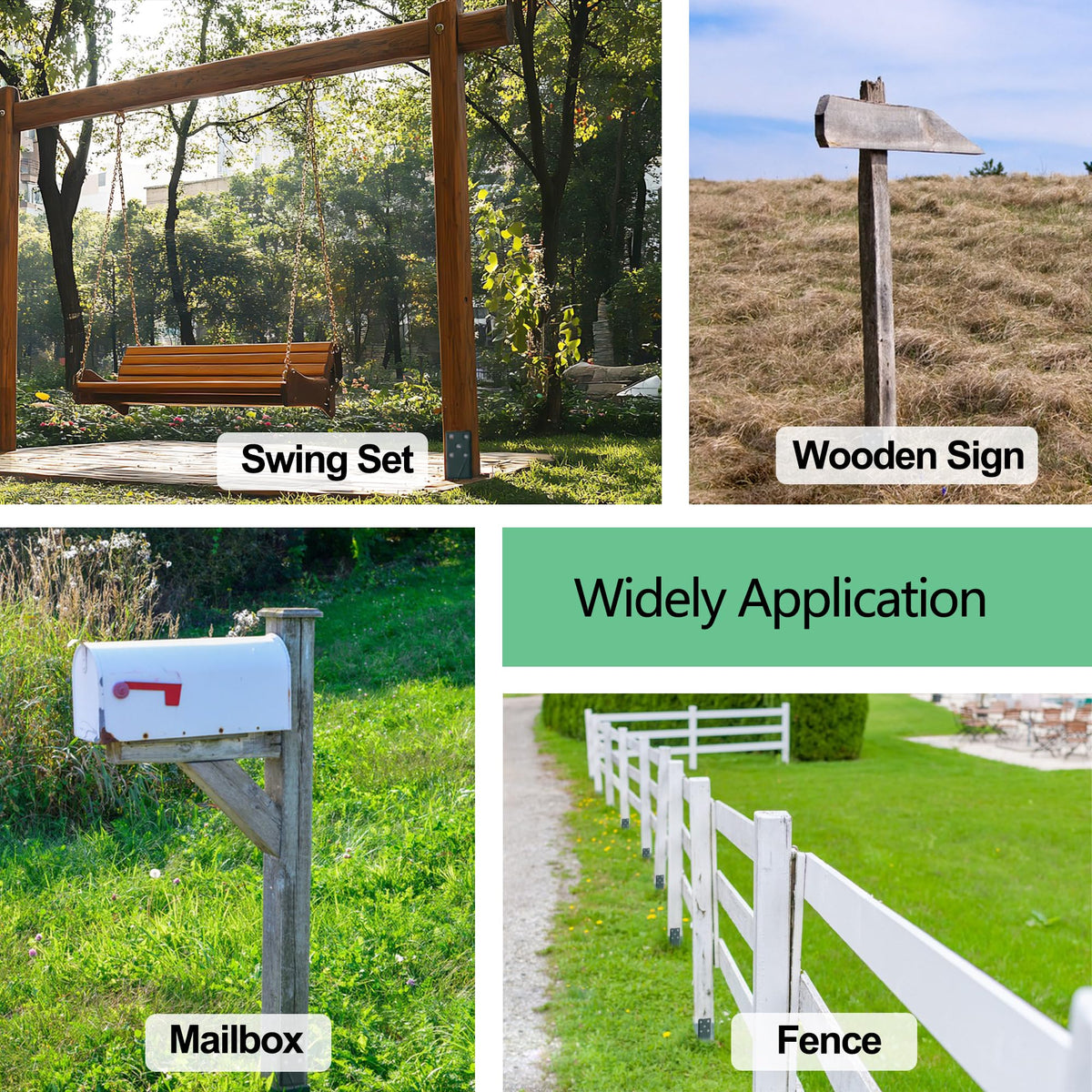 Oscorna versatile fence and gate solution compatible with standard 4x4 posts.
