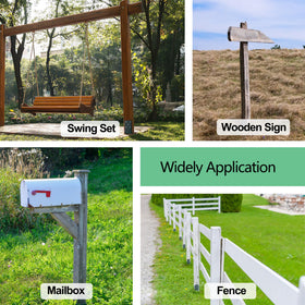 Oscorna versatile fence and gate solution compatible with standard 4x4 posts.