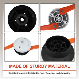 OSENCLO heavy-duty plastic construction, durable trimmer head for demanding yard tasks.