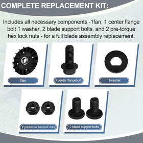 OSENCLO maintenance kit installed on a 21-inch mower