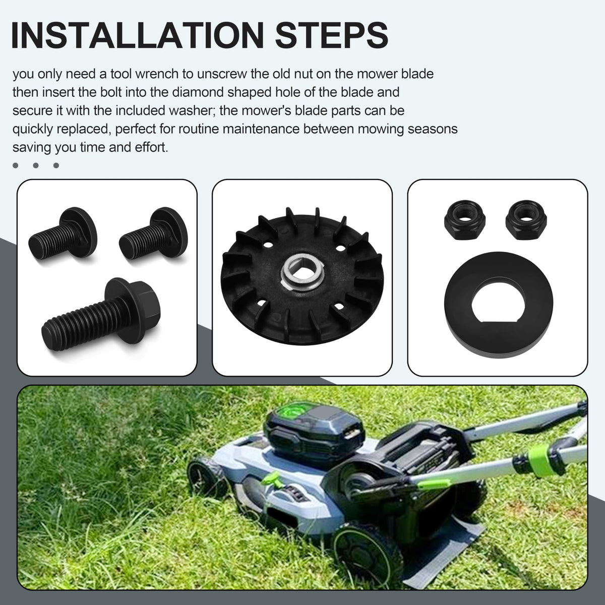OSENCLO mower blade washer 5650705002 ensures proper blade fit