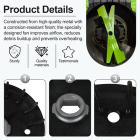 OSENCLO universal hex lock nuts 5650705002 stabilize blade mounting