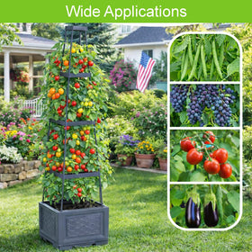 osgevei adjustable trellis height supporting climbing plants