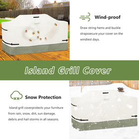 Osileyo fabric closeup reveals durable beige-grayish green waterproof surface