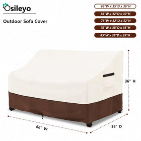 Osileyo patio sofa covers waterproof material keeps outdoor sofa dry after rain