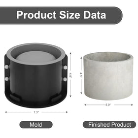 Osilifen silicone planter mold demonstrates easy demolding and reusable surface for DIY pots.