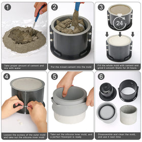 Osilifen mold used for multi-use concrete and candle containers.