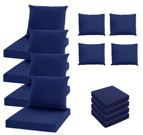 Oslimea back cushion cover 24x20 blue, weatherproof and durable