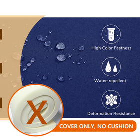 Oslimea waterproof polyester fabric close-up blue detailing and texture