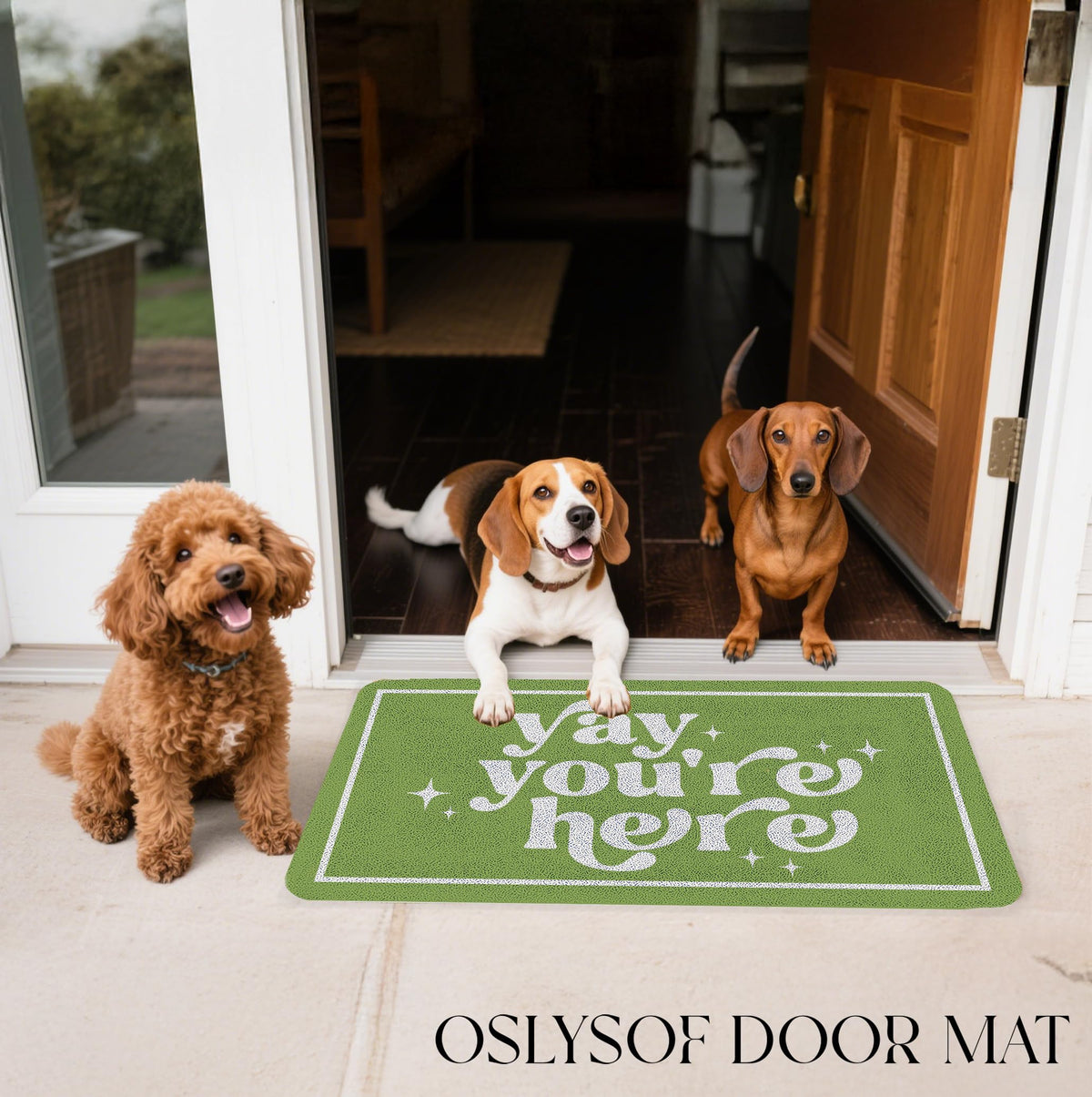 OSLYSOF dirt-trapping mat helps keep floors cleaner