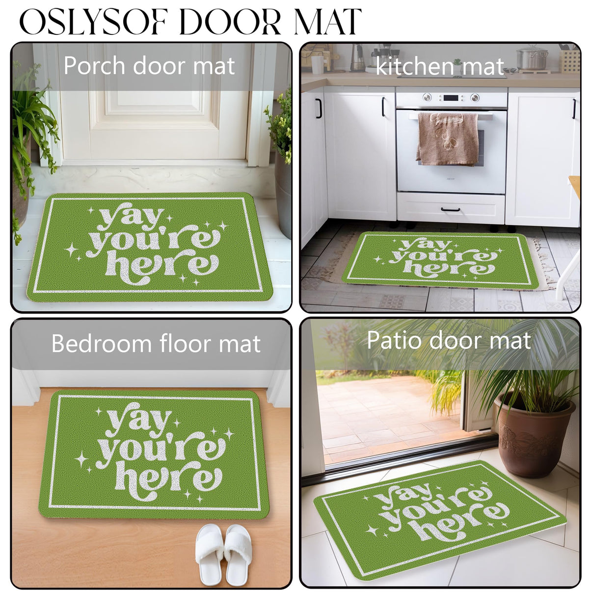 OSLYSOF entryway mat makes a thoughtful housewarming gift