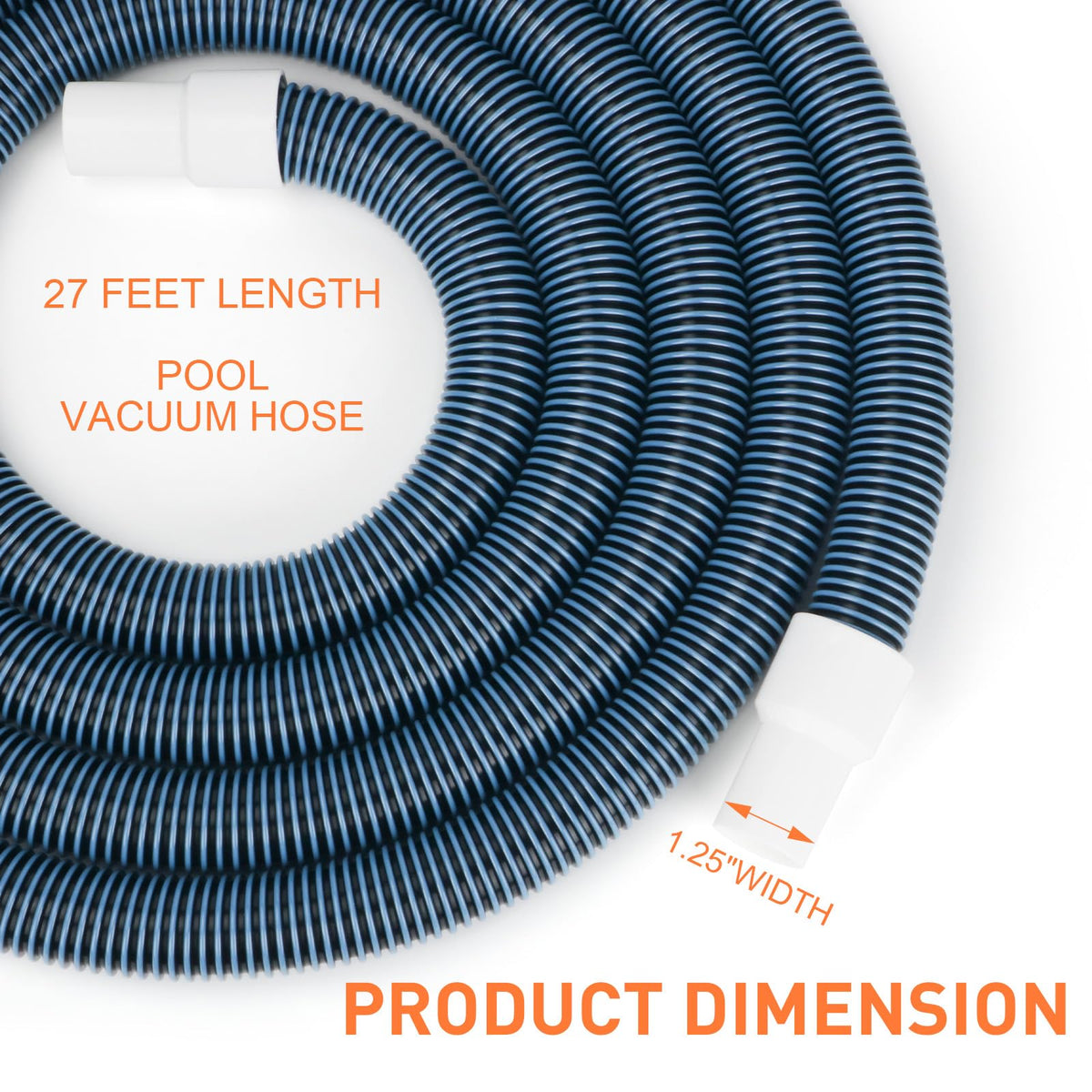 OSMOFUZE hose shows double-layer material for durable pool maintenance