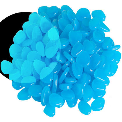 OSOPOLA blue glow stones decorate aquariums and gardens with soft blue light