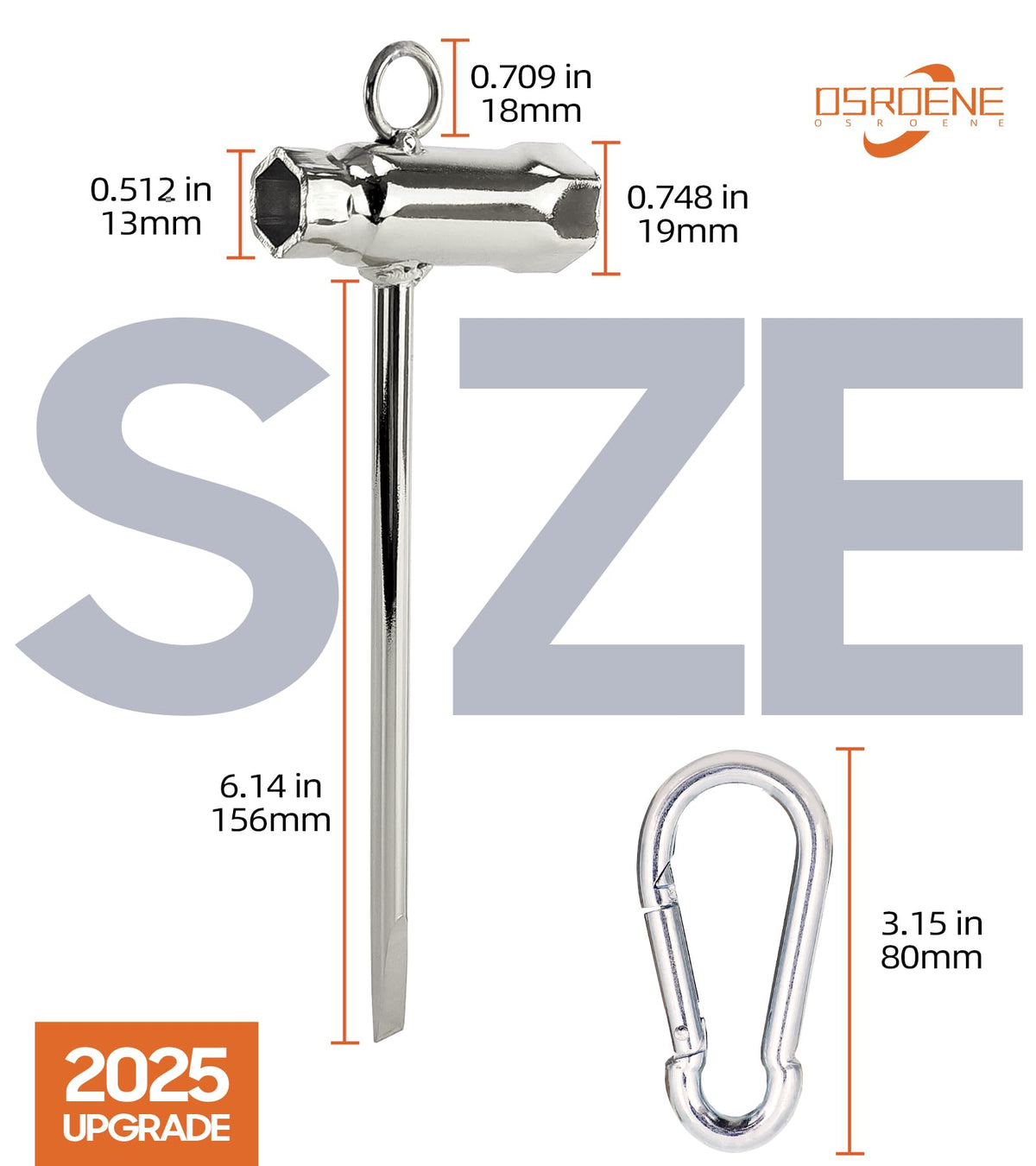 OSROENE wrench features robust steel drum construction for durability