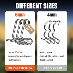 OSROENE tightening tool clamps with rotating end for deformed fence relief