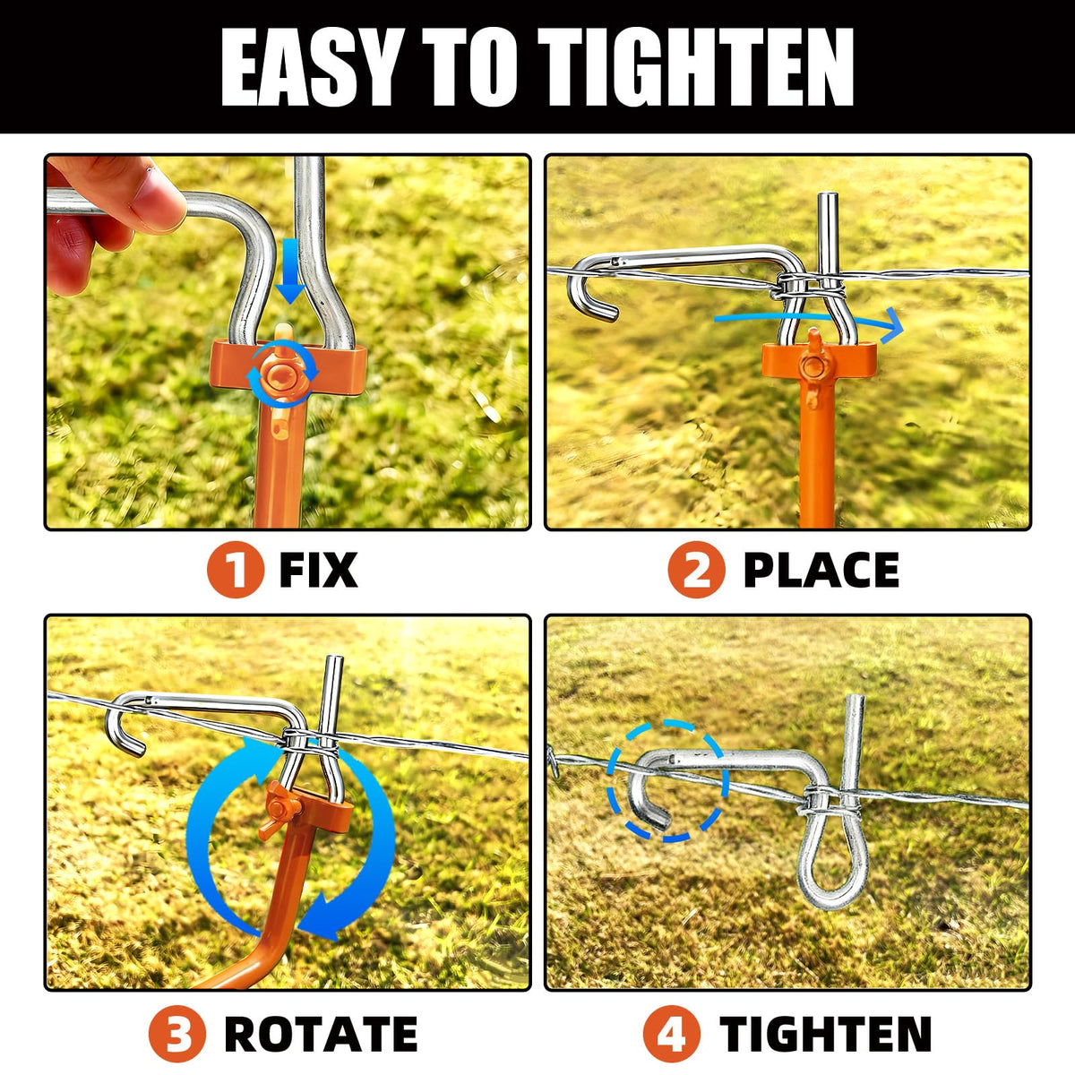 OSROENE versatile wire tightening tool for ranch or yard fencing