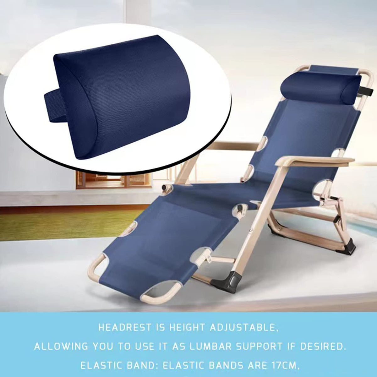 Ostlttyn Pillow fits most chairs and loungers with universal fit design.