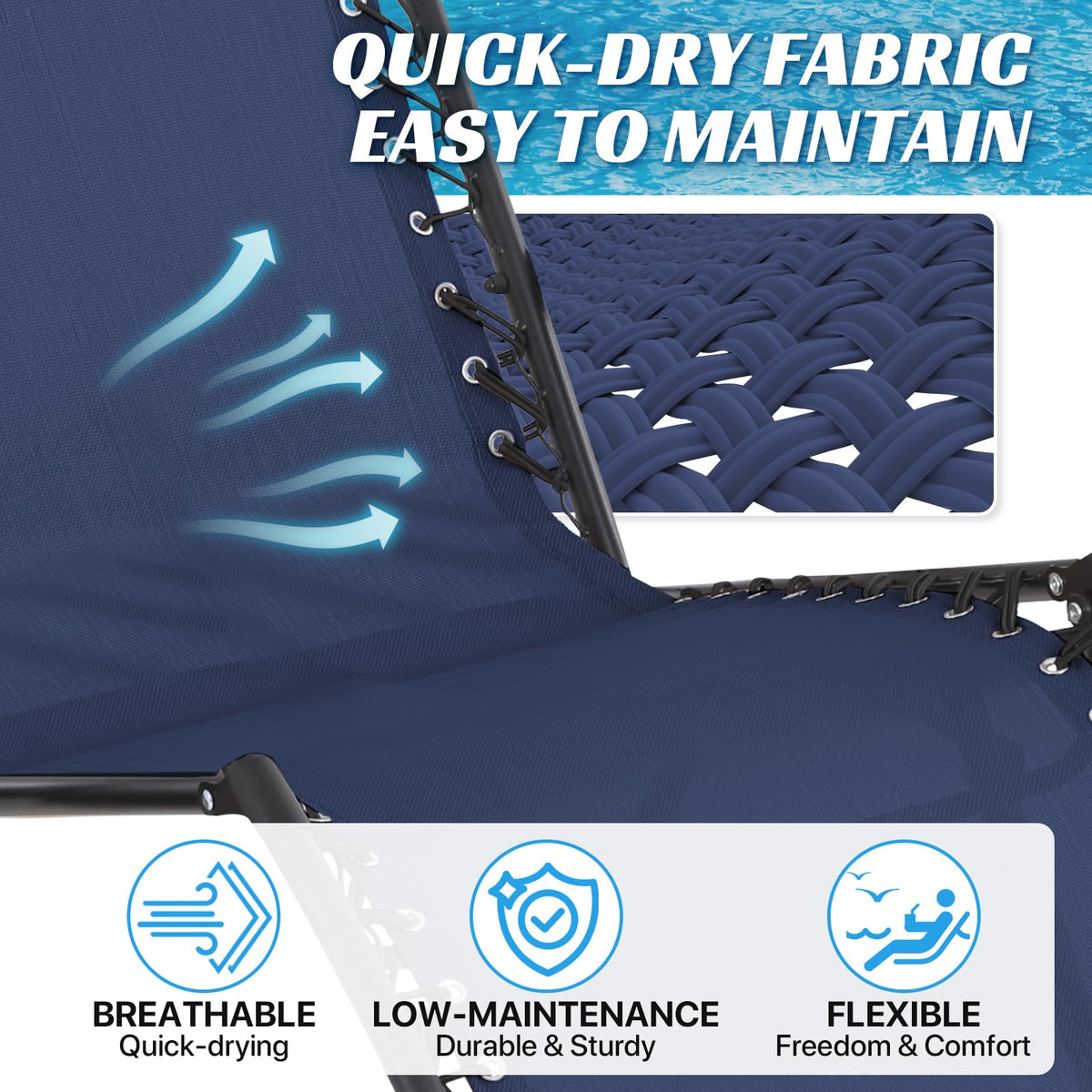 Ostlttyn universal fit lounge chair fabric and cords fit most sun loungers.