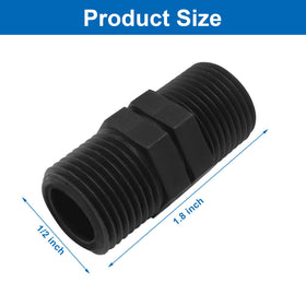 OSVJE one-half-inch MPT connector straight coupling simplifies irrigation setup