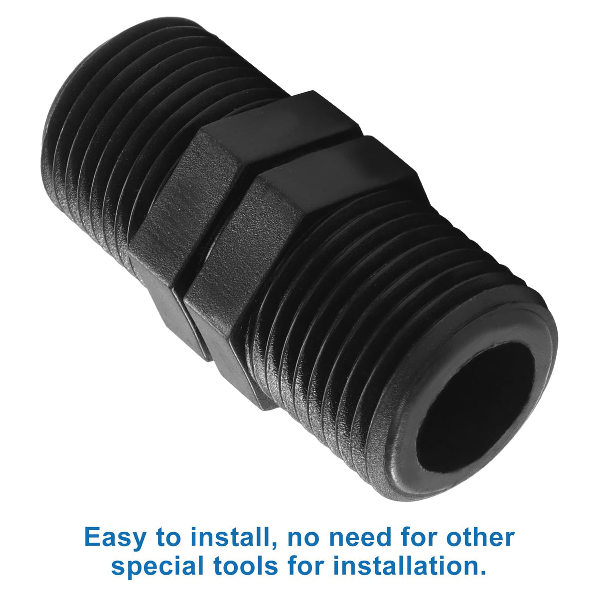 OSVJE sprinkler riser extension in durable plastic resists cold and rust