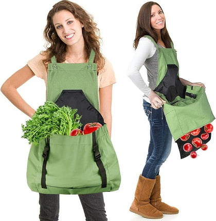 Osznmmg gardening apron with pockets — large capacity for tools and harvests.