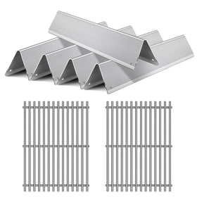 OTAMECE stainless steel grill grates 2-pack for durable, even heating