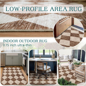 Othilic flat-weave chenille surface resists dust and debris