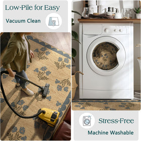 Othilic chenille surface resists dust and pet hair buildup.