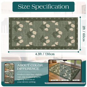 Othilic entry rug 0.15-inch profile fits under doors.