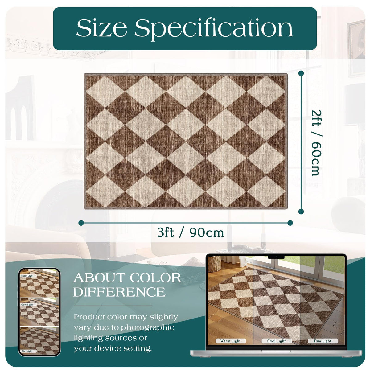 Othilic entryway rug helps reduce tracked dust at the door