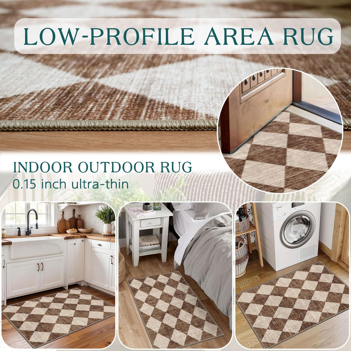 Othilic flat-weave chenille surface resists dust and pet hair